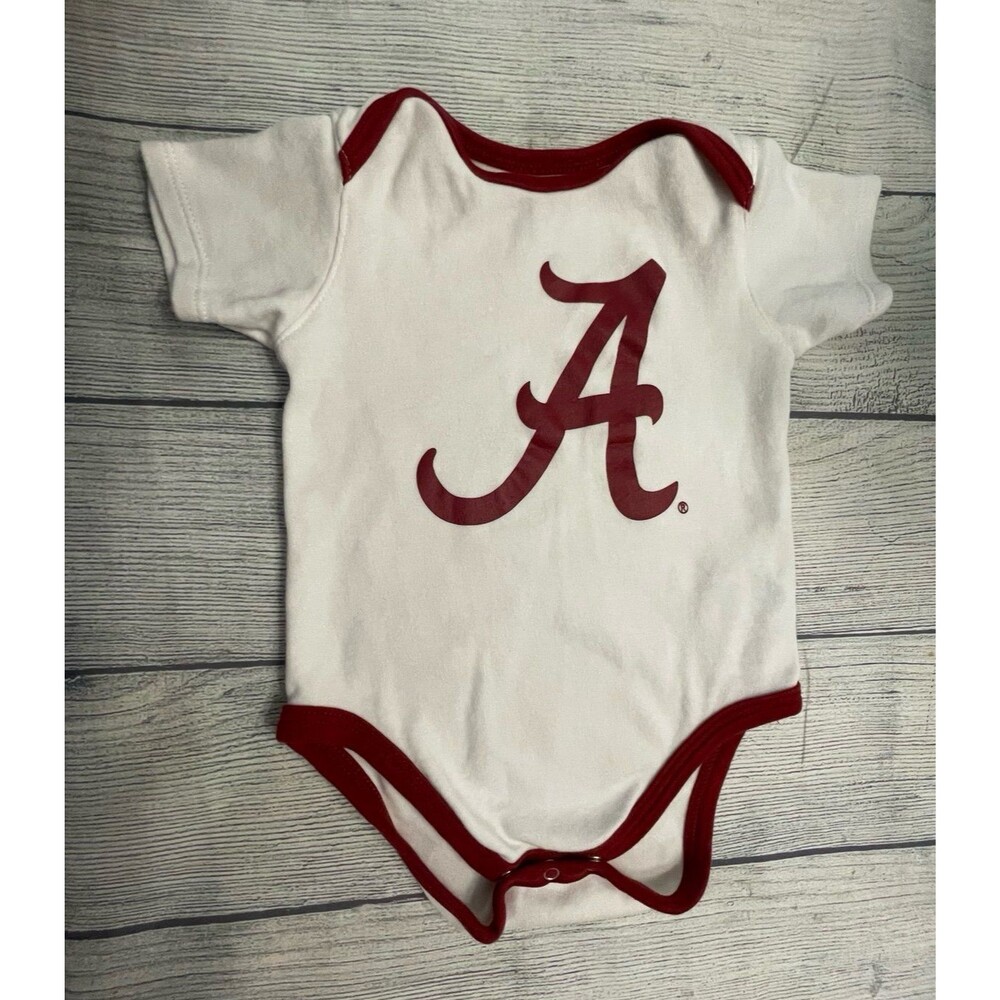 University of Alabama Crimson Tide Baby Onesie Bodysuit Outfit, Size 6-9 months